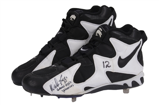 1996 Wade Boggs Yankees Game Used & Signed New York Yankees Nike Cleats - World Series Champions Season (J.T. Sports & Beckett)